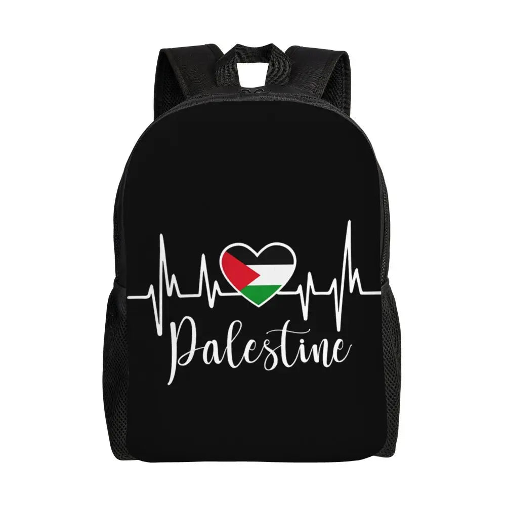 Custom Palestinians Keffiyeh Pattern Backpack for Women Men Waterproof College School Tradition Bag Print Bookbags