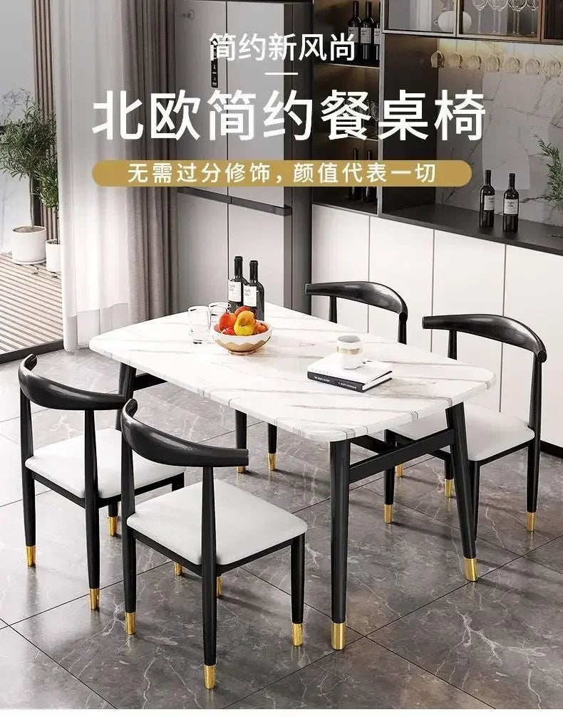 High Modern Luxury Dining Table Legs Metal Organizer Free Shipping Hallway Coffee Tables Nail Restaurant Mesa Comedor Furniture