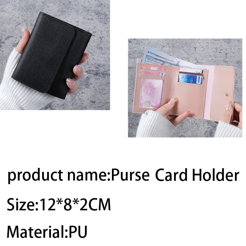 Lilo &Stitch A-z Letters New Cute Wallets for Women Mini Hasp Credit Card Holder for PU Leather Coin Purse Female Short Purses