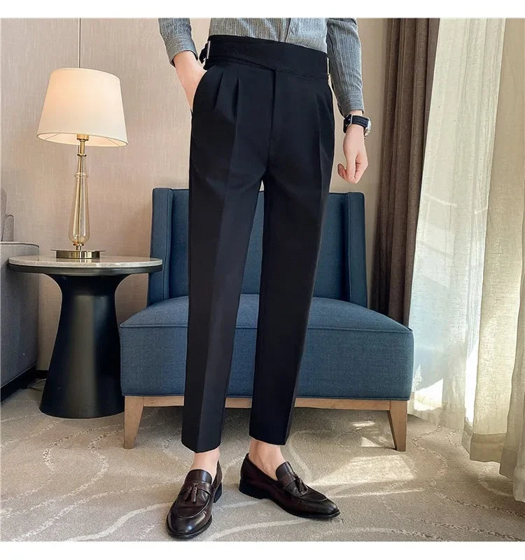 High-quality Nadors Men's Trousers Casual Business Formal Suit Pants High-waisted Slims Smooths Your Silhouette Cropped Pants