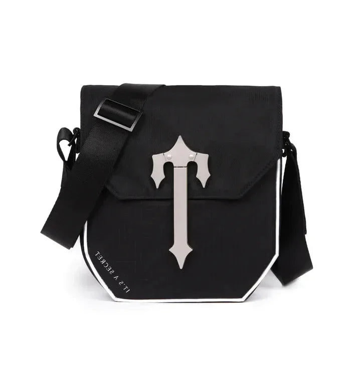 High Quality Fashion Messenger trapstar Bag Lightweight Design Black Nylon Crossbody Bag Large Capacity Stylish Men Shoulder Bag