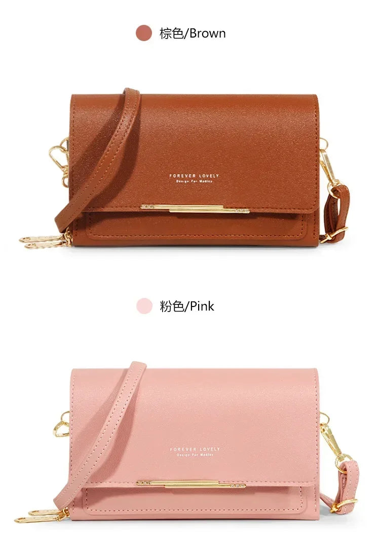 Fashion Crossbody Bags New Pu Leather Women Handbags Female Multifunctional Large Capacity Shoulder Bags For Ladies Phone Purse