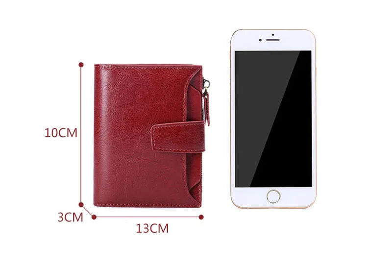 2024 New Short Women Wallets Genuine Leather Zipper Coin Pocket Women Purse Name Engraved Quality Card Holder Kpop Female Wallet