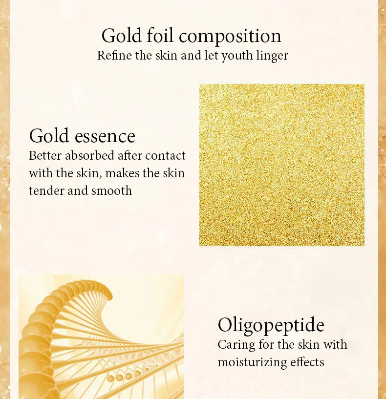 Lot de 2 sérums pour le visage à l'essence d'or 24 carats, hydratants, éclaircissants, rétrécissants, raffermissants, produits de soins de la peau
