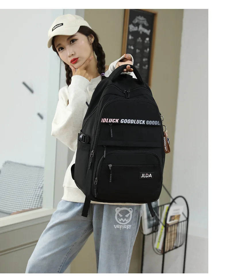 Backpacks for School Teenagers Girls Casual Nylon Knapsack Bolsa Feminina Women Shoulder Bags Kids Packsack Mochilas Para Mujer