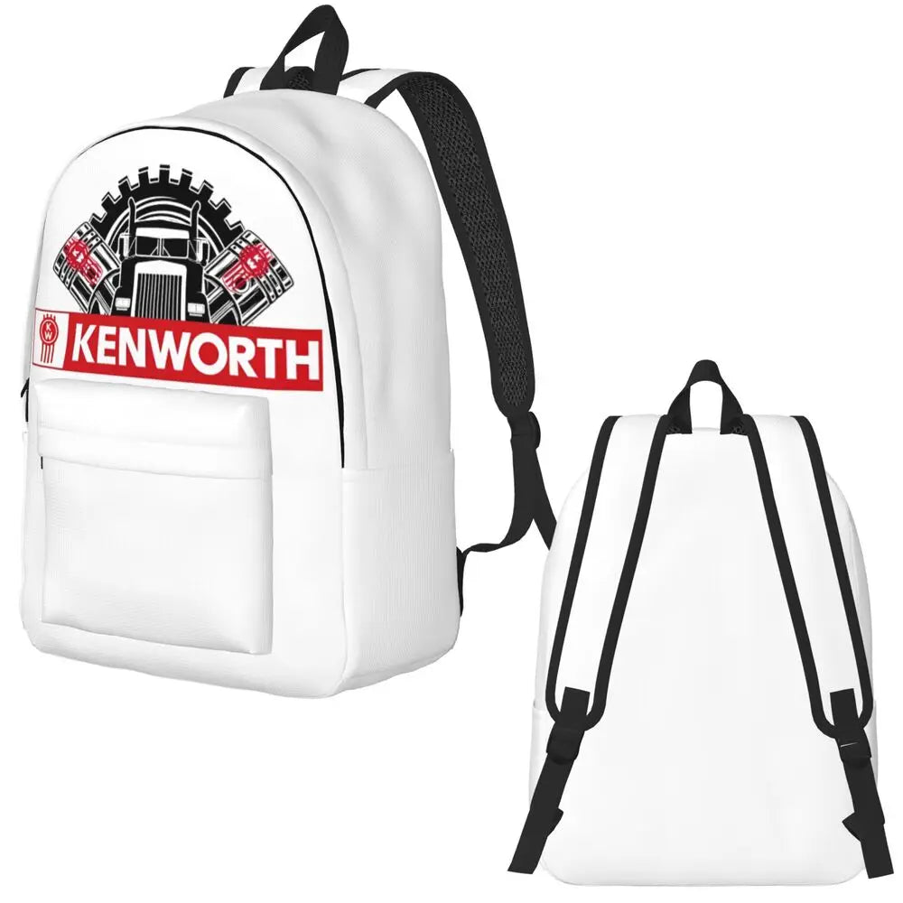 Kenworth Logo Casual Backpack with Pocket High School Business Daypack for Men Women Laptop Computer Canvas Bags