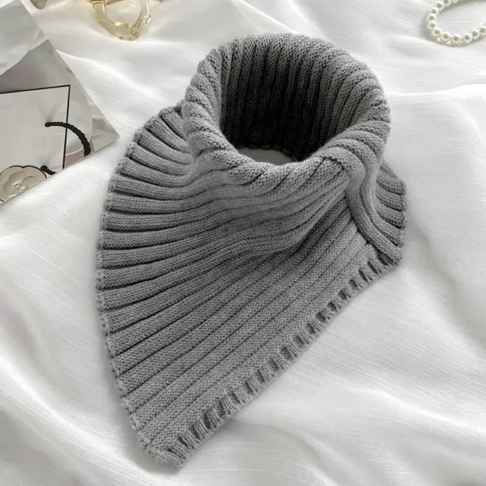 Fashion Autumn Winter Knitted Fake Collar Scarf Women Warm Elastic Turtleneck Neck Warmer Detachable Winter Warm Windproof Scarf