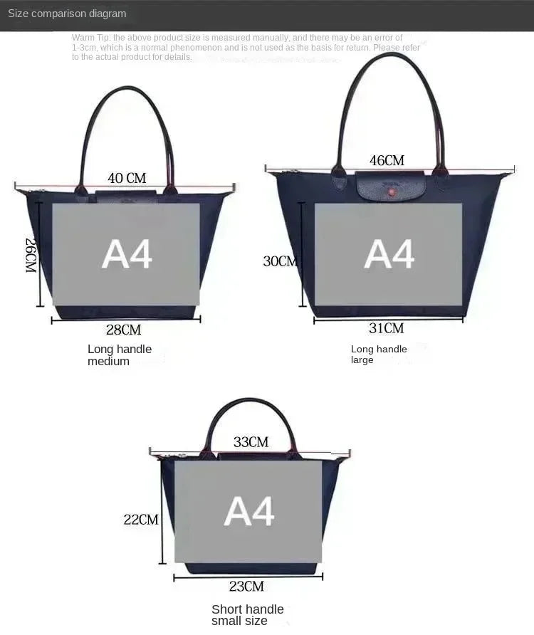 Sacs hobo pliables classiques pour femmes, sacs fourre-tout brodés, sacs à bandoulière, sac à main en nylon tendance pour femmes, sac de shopping de haute qualité