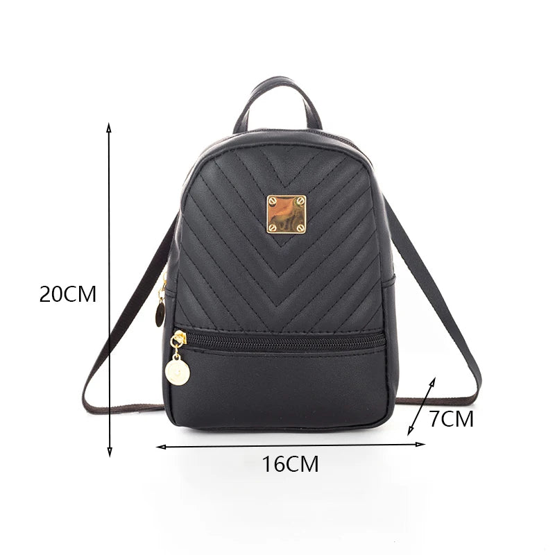 PU Leather Mini Women Backpack Multi Function Ladies Phone Pouch Pack Ladies Luxury Backpack Shoulder Bags for Women Mochilas