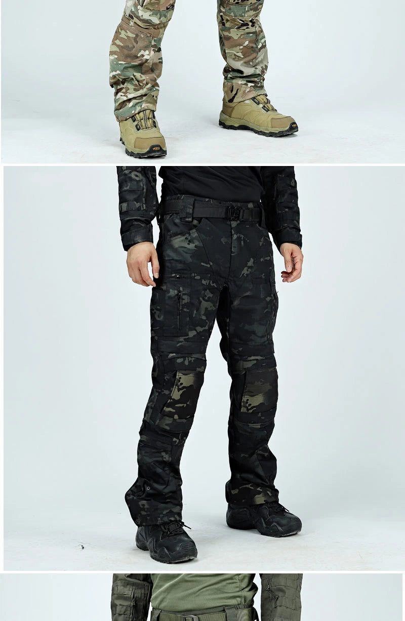 Pantalon cargo imperméable pour homme, pantalon tactique d'entraînement militaire, pantalon de combat, multi-poches, résistant à l'usure, pantalon pour homme, randonnée en plein air