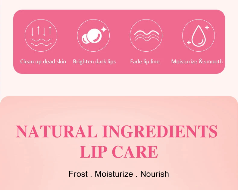 Lip scrub 30g raspberry vanilla coconut watermelon lip brighten exfoliating lip moisturizing gift for women