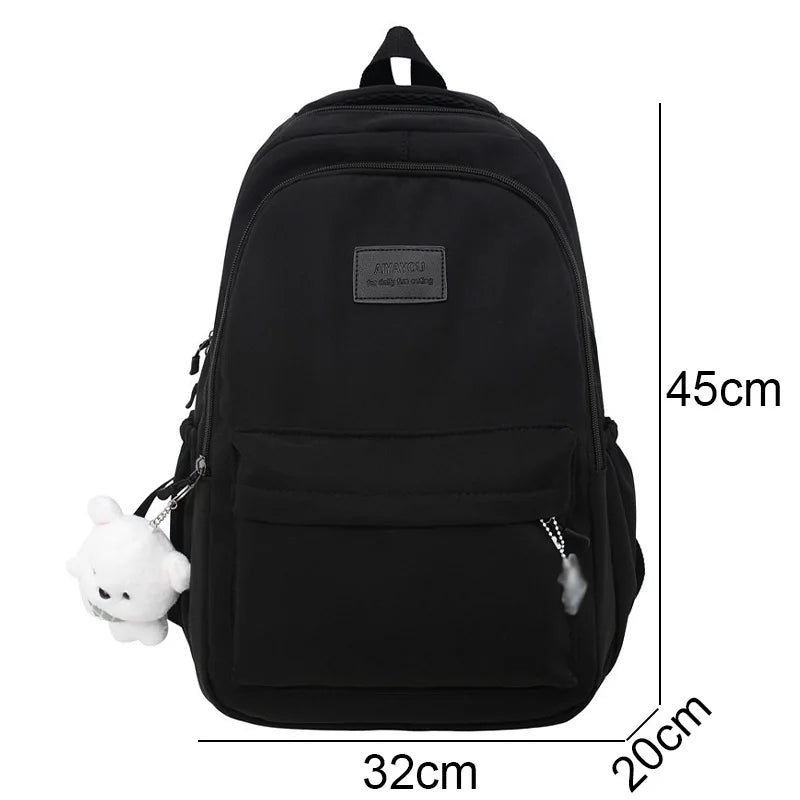 New Female Fashion Lady High Capacity Waterproof College Backpack Trendy Women Laptop School Bags Cute Girl Travel Book Bag Cool