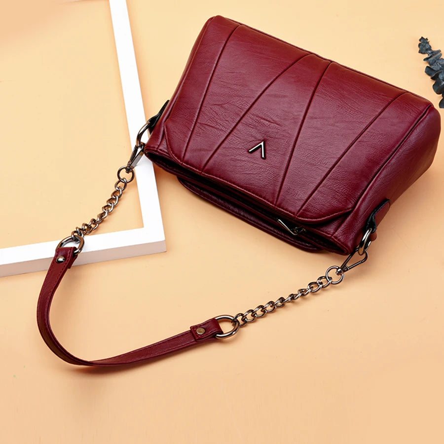 Famous Designer Crossbody Shoulder Bag High Quality Soft Leather Bags Ladies Vintage Handbags Sac A Main Casual Tote Bag Bolsos