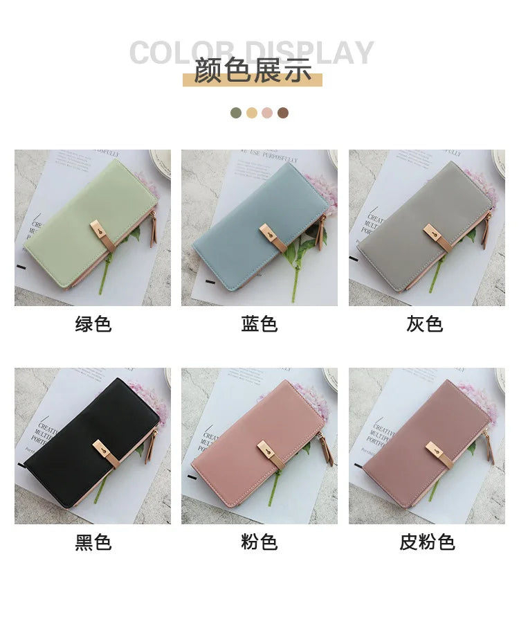 Long Women's Wallet Female Purses Tassel Coin Purse Card Holder Wallets Pu Leather Clutch Money Bag Purses Carteras Para Mujer