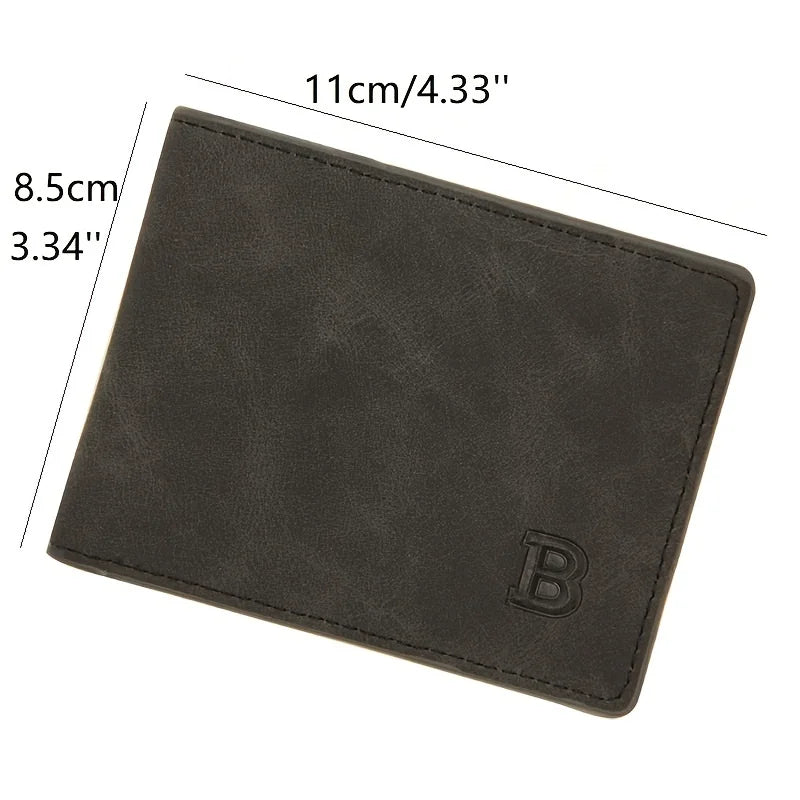 High Quality Fashion Mini Men's Luxury Business Wallet Card Holder Man Purse Coin Bag Zipper Gift For Men