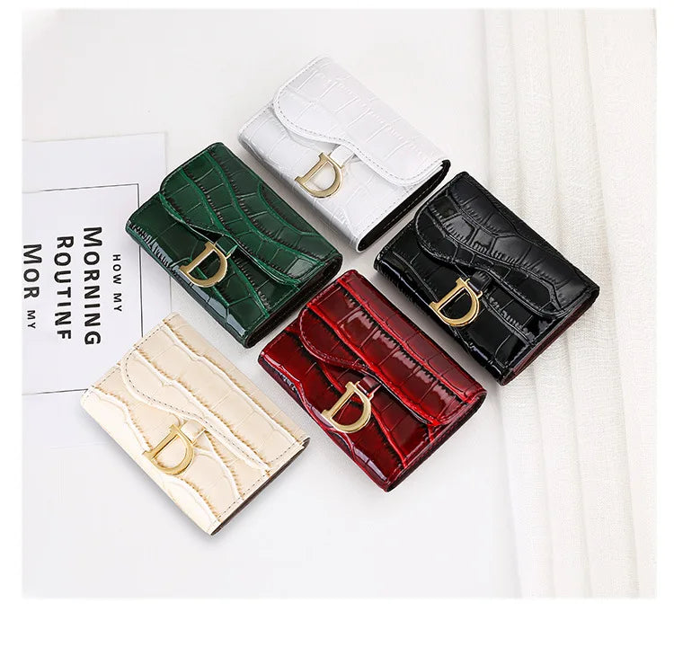 Women Short Wallet Small Fashion Luxury Brand Leather Purse Ladies Card Bag for Women Clutch Female Purse Money Clip Wallet 2023