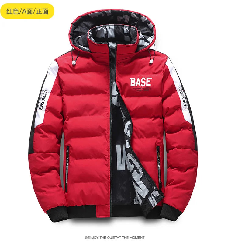 Veste et manteau d'hiver pour hommes Manteau en coton 2024 nouveau style parkas veste à capuche pour hommes Parka de mode pour hommes coupe-vent épaisse et chaude