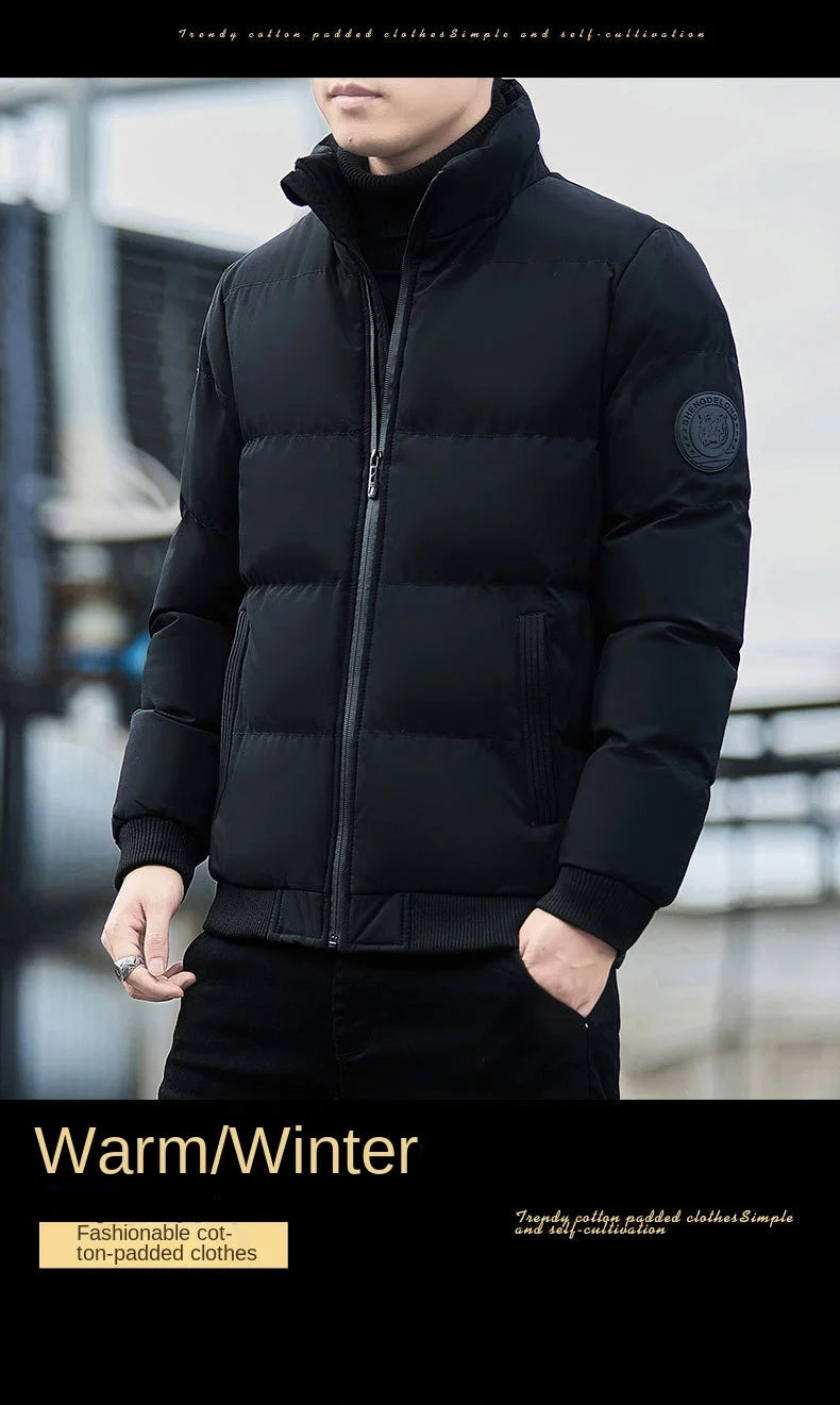 Veste et manteau d'hiver pour hommes Manteau en coton 2024 Nouvelle veste parka Parka homme coupe-vent épaisse et chaude taille européenne M-5XL