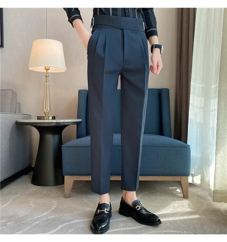 High-quality Nadors Men's Trousers Casual Business Formal Suit Pants High-waisted Slims Smooths Your Silhouette Cropped Pants