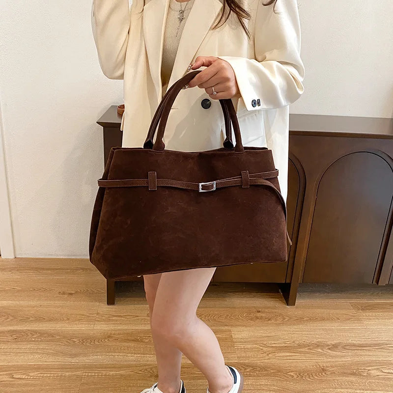 Tote Bag Ladies New Autumn/winter High-grade Niche Design Large Capacity Retro Commuter Handbag Women Shoulder Bags