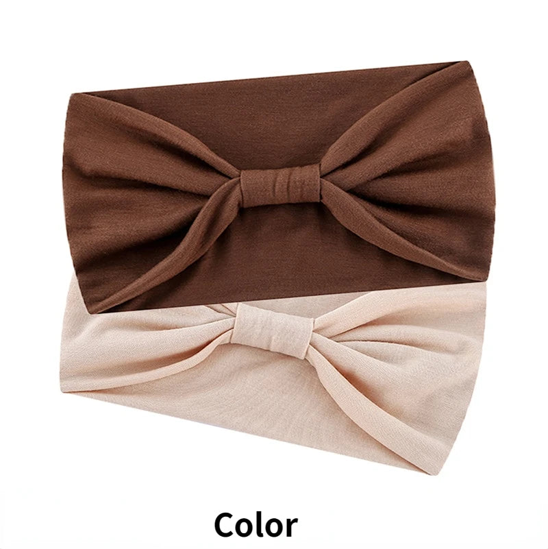 Bandeau pour cheveux pour femmes, accessoires pour cheveux, bandeau large et solide, nœud papillon, turban, lavage du visage, maquillage, bandeau pour cheveux, sport, course à pied, yoga