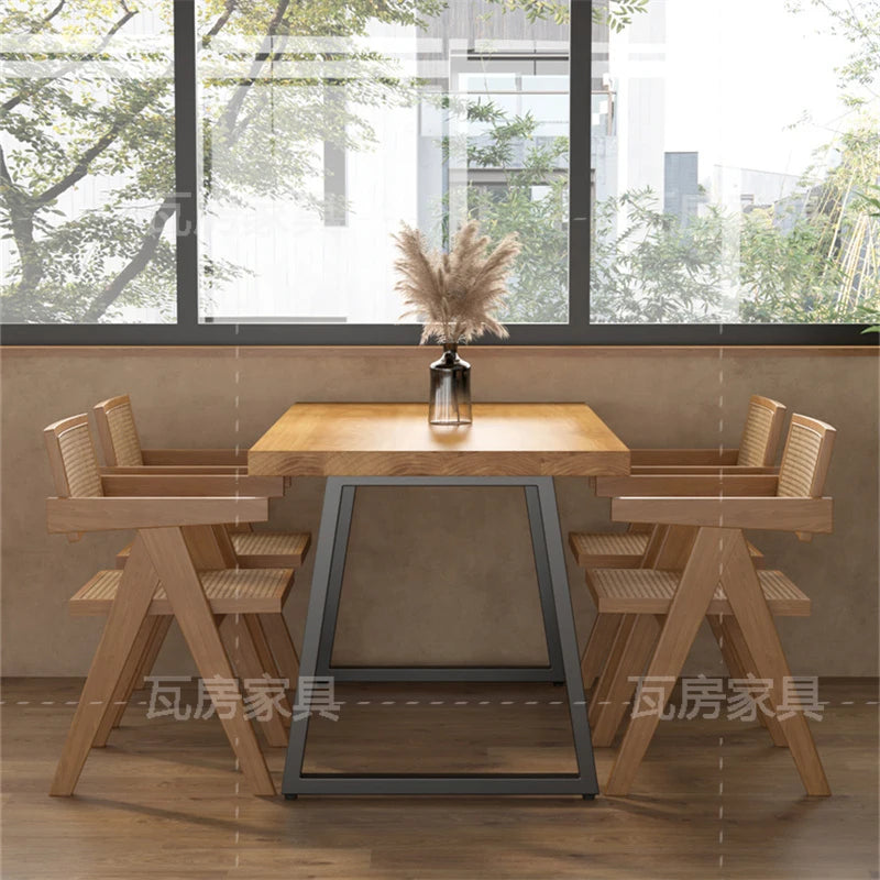 Wood Patio Dining Table Set Outdoor Vanity Unique Luxury Dining Room Sets Makeup Reading Juegos De Comedor Outdoor Furniture