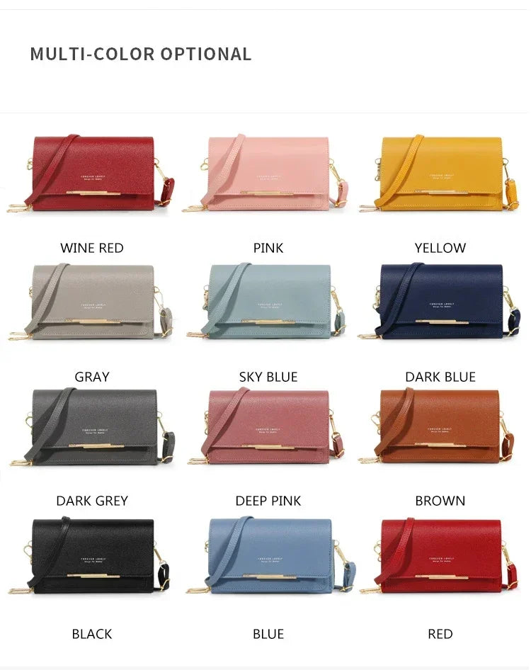 Fashion Crossbody Bags New Pu Leather Women Handbags Female Multifunctional Large Capacity Shoulder Bags For Ladies Phone Purse