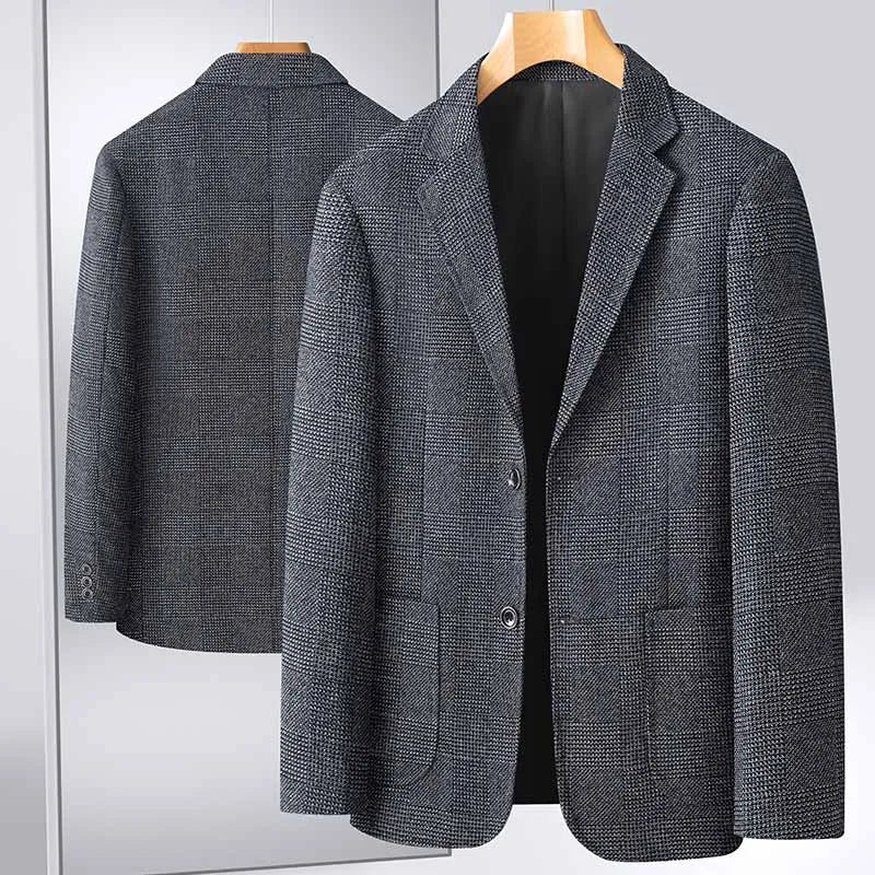 Blazer tendance pour homme, nouvelle mode, tenue professionnelle décontractée, style britannique, ample, quatre saisons