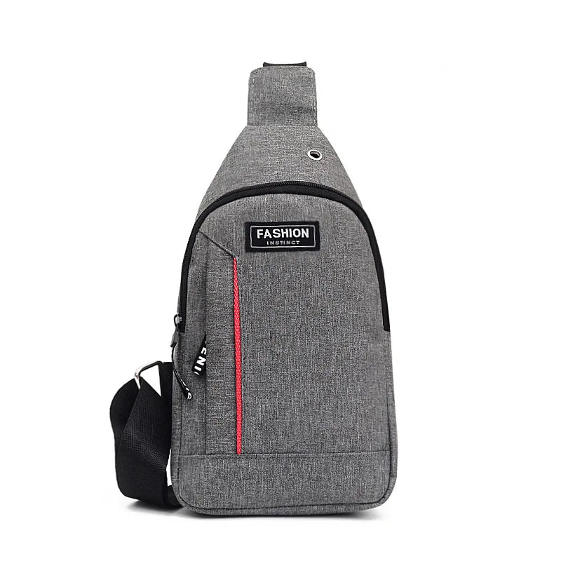 Men Fashion Multifunction Shoulder Bag Crossbody Bag On Shoulder Travel Sling Bag Pack Messenger Pack Chest Bag For Male