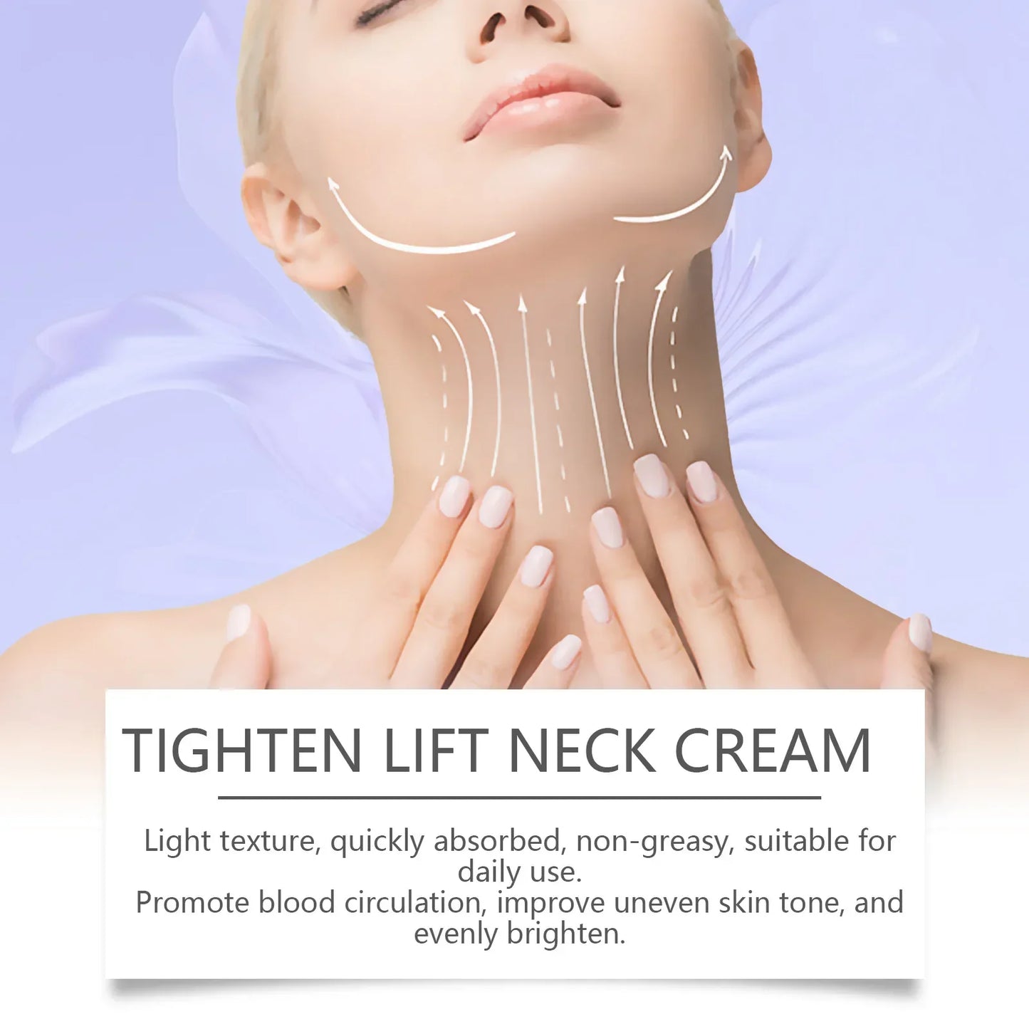 Crème pour le cou Tighten Lift Éclaircit les ridules Éclaircit Raffermit Nourrit Crème pour le cou Crème pour le cou Éclaircissante Lissante Hydratante