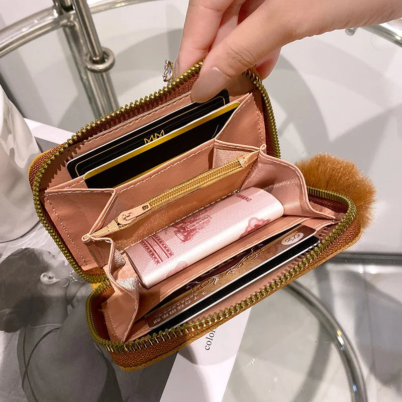 Women Short Wallet Many Department Ladies Cute Small Clutch Ladies Money Coin Card Holders Purse Female Wallets