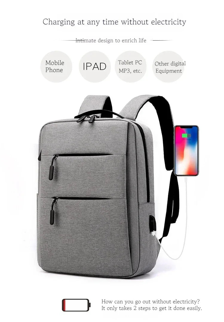 Men's Backpack Multifunctional Waterproof Bags For Male Business Laptop Backpacks Phone Charging Bagpack Casual Rucksack