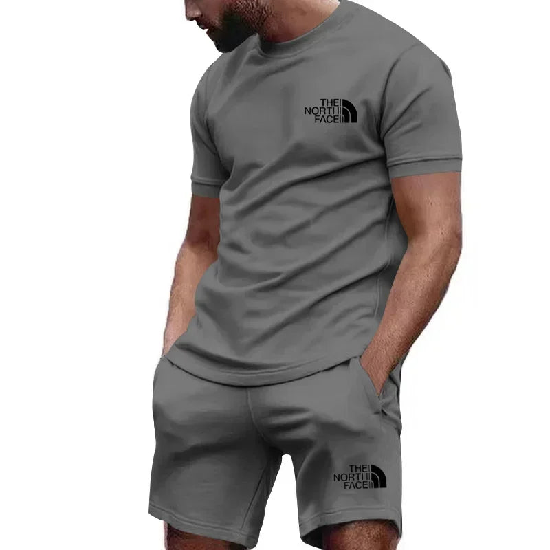 2024 nouveaux vêtements de sport pour hommes T-shirt à manches courtes et short de sport ensemble de pantalons de jogging décontractés d'été ensemble deux pièces pour hommes