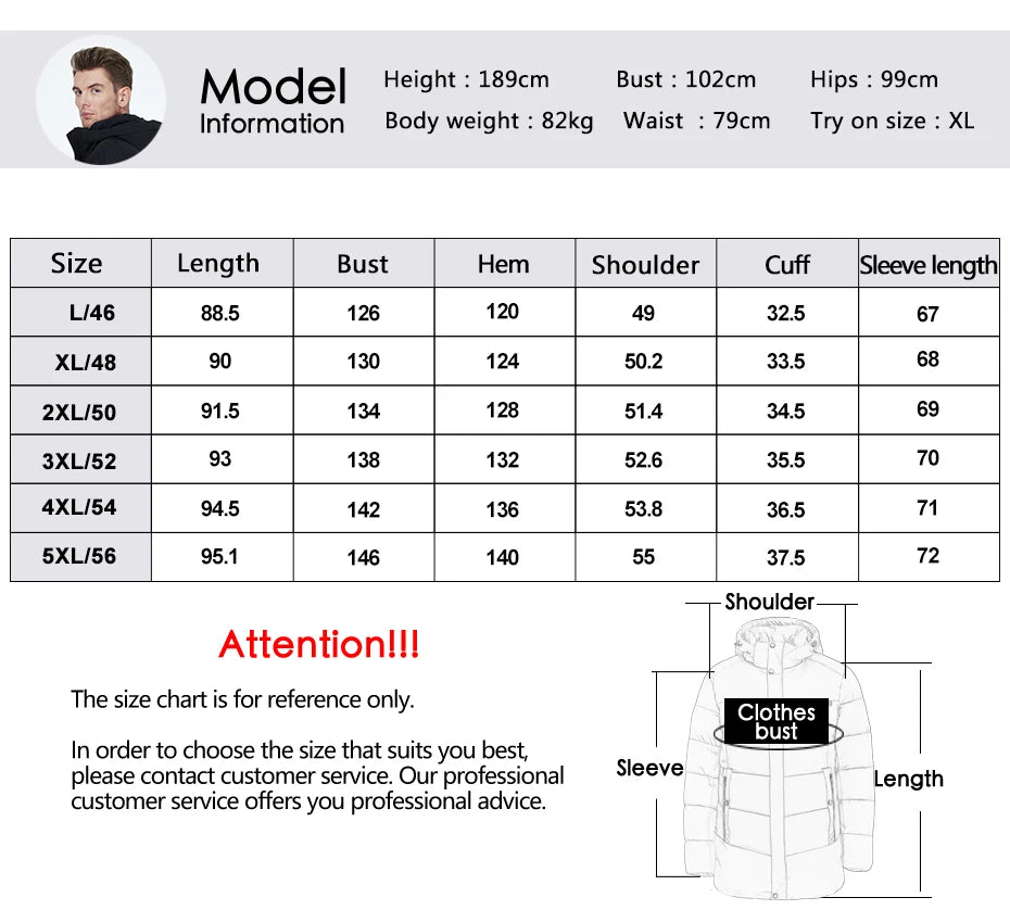 ICEbear 2023 new mens parka jacket windproof warm outerwear Thicken puffer coat for winter MWD3239I