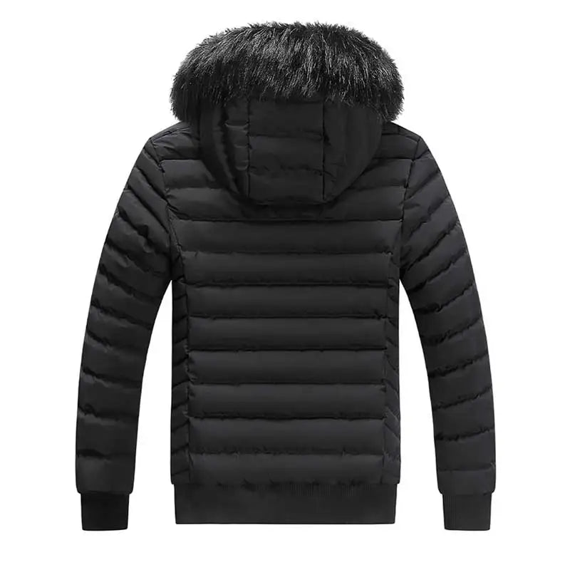 Parka Winter New Men High Quality Push Thickened Gathering Heat Keeping Warm Windproof Hooded Cotton Jackets Detachable Hat Male