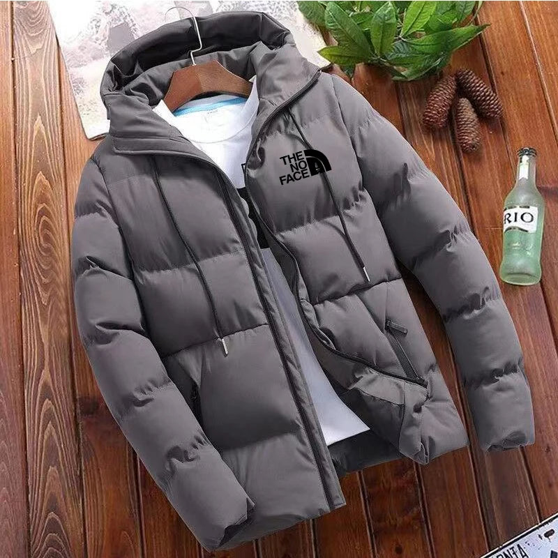 Veste chaude à col montant pour homme, parka d'extérieur décontractée, manteau de rue, neuf, hiver, 2024 hiver nouveau parka polaire épaisse chaude hommes