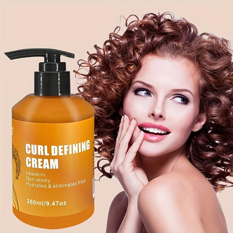 Crème définition de boucles GZE à l'huile d'argan pour cheveux ondulés et bouclés Hydratant et revitalisant en profondeur pour des cheveux brillants et rebondissants