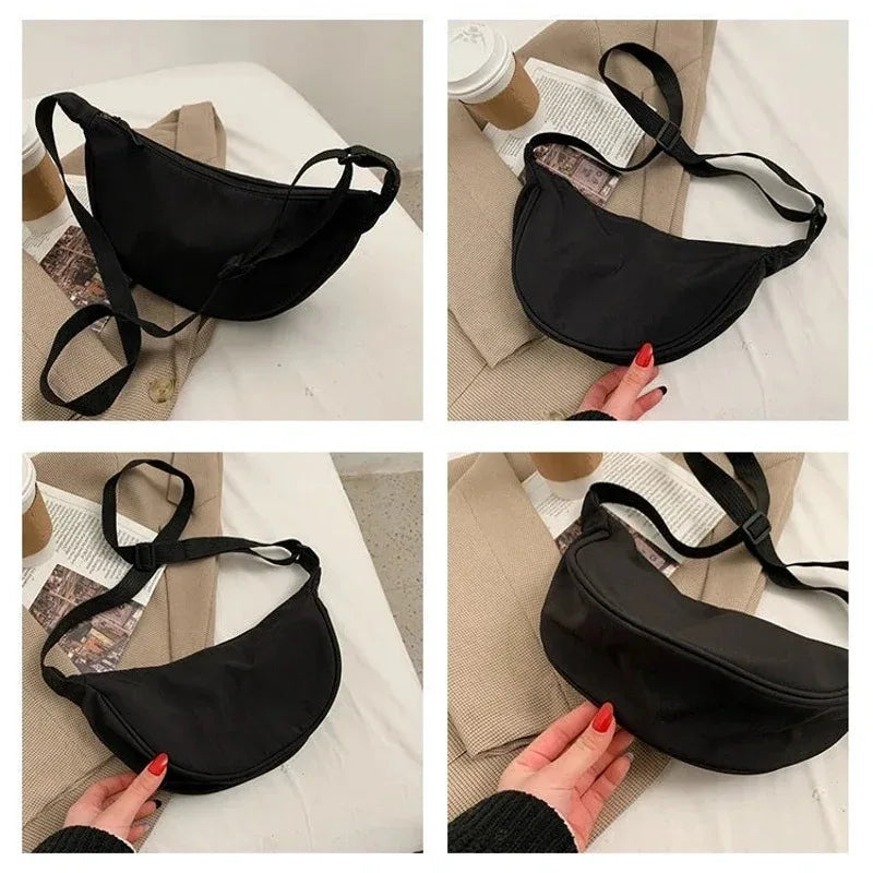 Cross Body Bags for Women 2024 New Trendy Dumpling Bag Lightweight Small Body Tote Underarm Bag Single Shoulder Canvas Bag