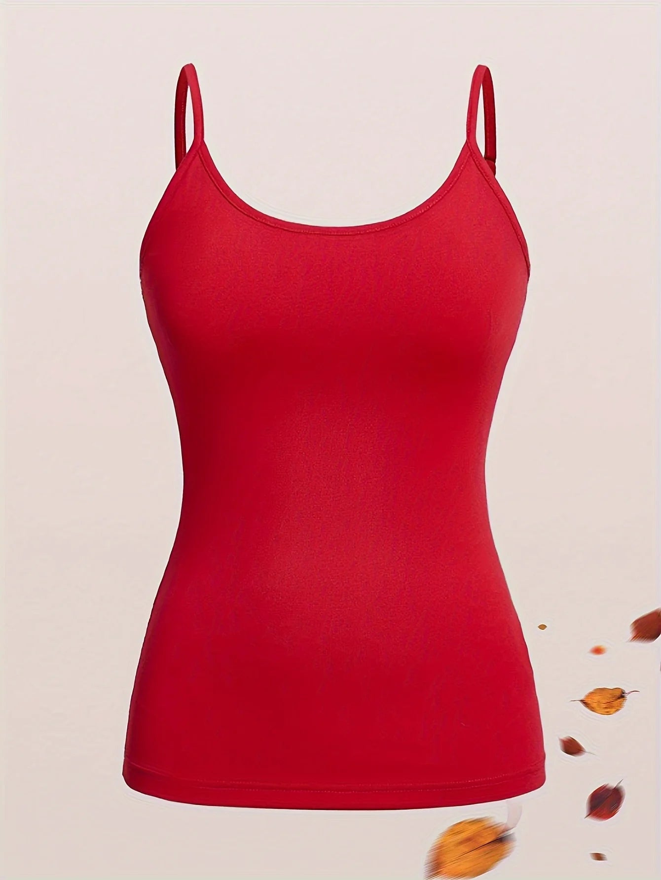 Lot de 4 hauts camisole décontractés sans manches à bretelles spaghetti de couleur unie, vêtements pour femmes