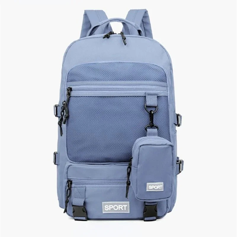 Hot Selling Solid Color Multi Kinetic Oxford Women's Backpack 2024 New Business Travel Sports High-capacity Men's Backpack