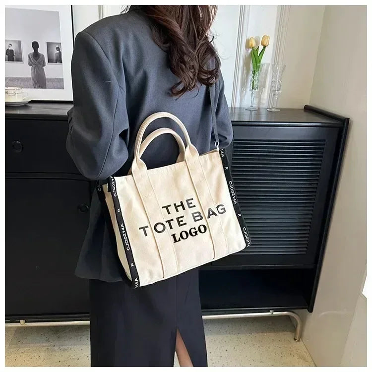 New Tote Bag Women's Fashion Fashionable Yankee Letter Handbag Foreign Trade Vintage Bags Side Single Shoulder Crossbody Bag