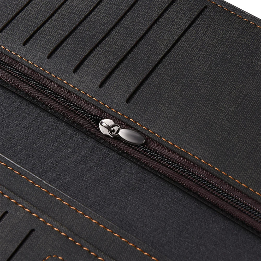 Men's Wallet Long Fashion Multiple Card Slots Men's Wallet Slim Long Thin Mens Luxury Wallet Designer Wallet Men with Coins Bag