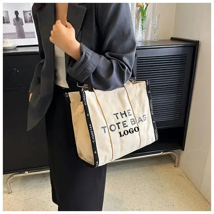 New Tote Bag Women's Fashion Fashionable Yankee Letter Handbag Foreign Trade Vintage Bags Side Single Shoulder Crossbody Bag