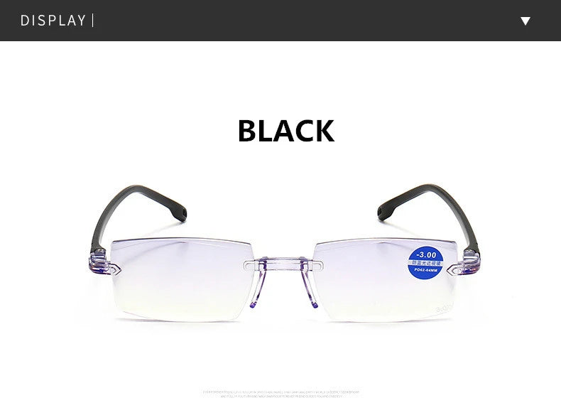 -1.0 -1.5 -2 -2.5 -3 -3.5 -4 -4.5 -5 -5.5 -6 Myopia Memory Optical Glasses Half Frame Finished Men Women Shortsighted Eyeglasses