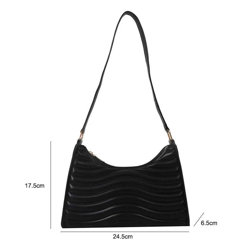 Women's Underarm Bag Commuting Texture Minimalist One Shoulder bag New Versatile Fashion Pu Handbag Crossbody Bags Shopper Purse