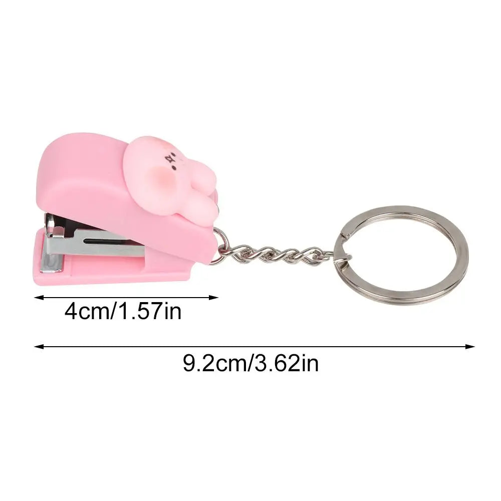 1PC Cartoon Cute Mini Stapler Portable No.10 Staples Binding Tools Stationery Office School File Organizer Supplies Push Clip