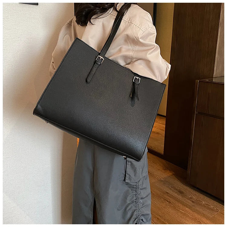 New Women Retro Tote Bags Messenger Handbag High Quality PU Leather Shoulder Bag Big Casual Crossbody Bag