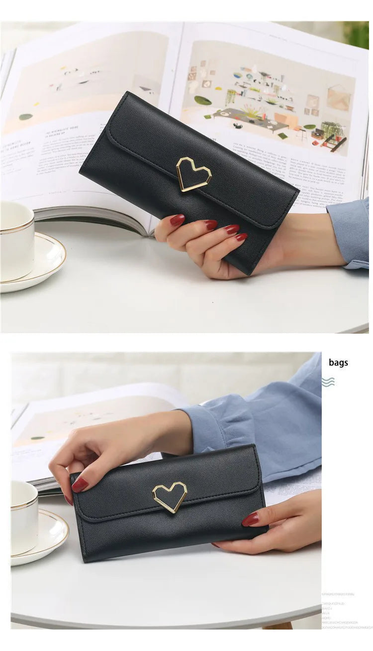 2024 Long Women Wallets Free Name Customized Lady's New Fashion High Quality PU Female Purse Photo Holder Wallet For Girls