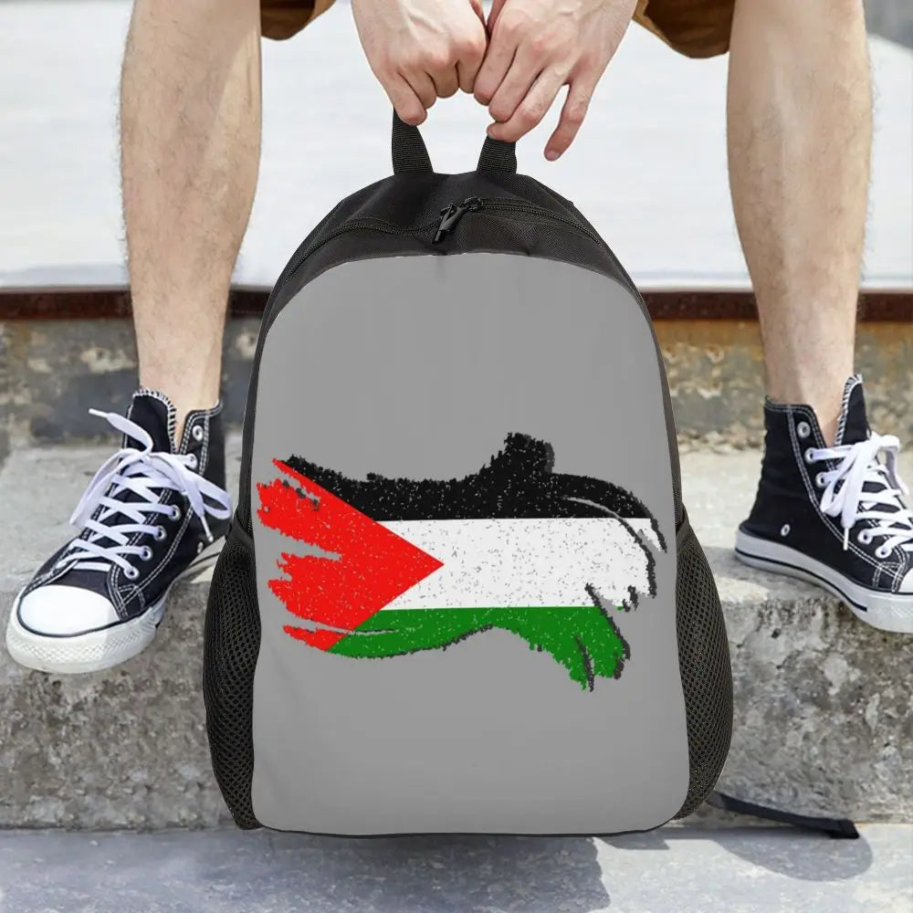 Custom Palestinians Keffiyeh Pattern Backpack for Women Men Waterproof College School Tradition Bag Print Bookbags