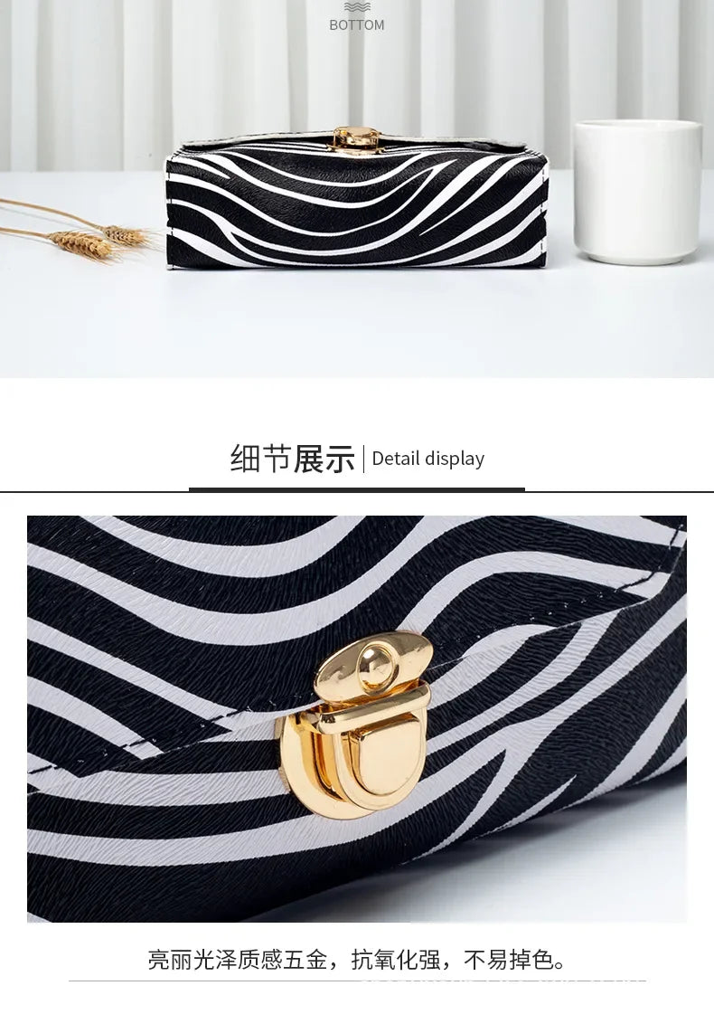 2024 Women's Korean Single Shoulder Crossbody Bag Cell Phone Leopard Small Bag Women's Purse New Designer  Luxury Handbags